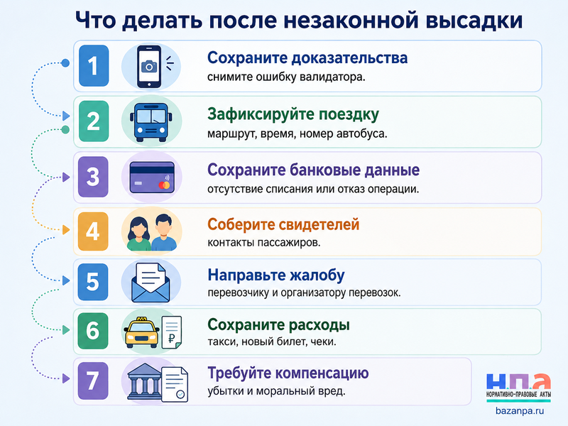 В автобусе, трамвае или троллейбусе не приняли банковскую карту и высадили законно ли это