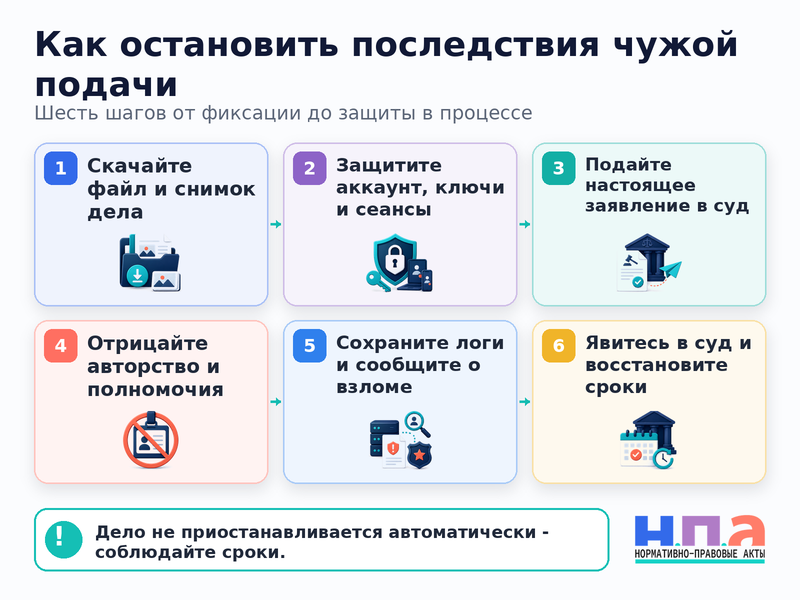 В электронном арбитражном деле появился документ, который компания не подавала