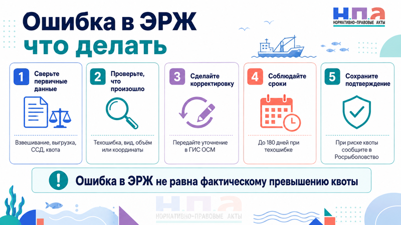 В электронном рыболовном журнале неправильный объём или вид улова