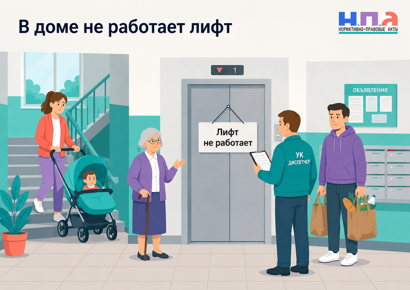 В многоквартирном доме не работает лифт куда жаловаться, кто оплачивает ремонт и положен ли перерасчет