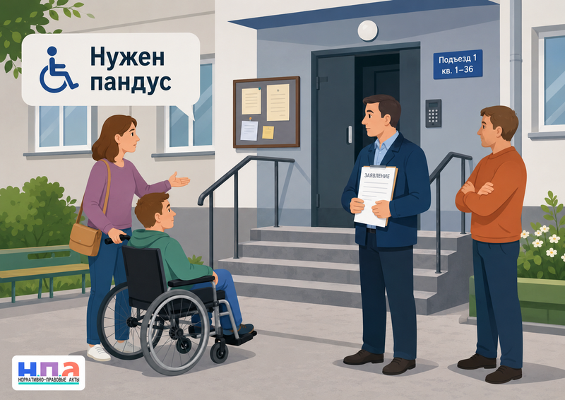 В многоквартирном доме отказываются устанавливать пандус решение собственников, согласование и жалоба