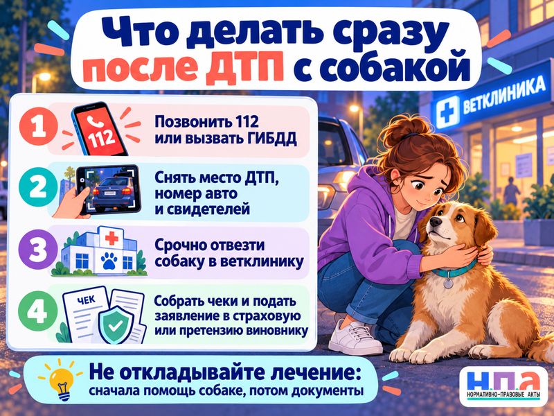 Водитель сбил домашнюю собаку - кто возместит лечение и гибель