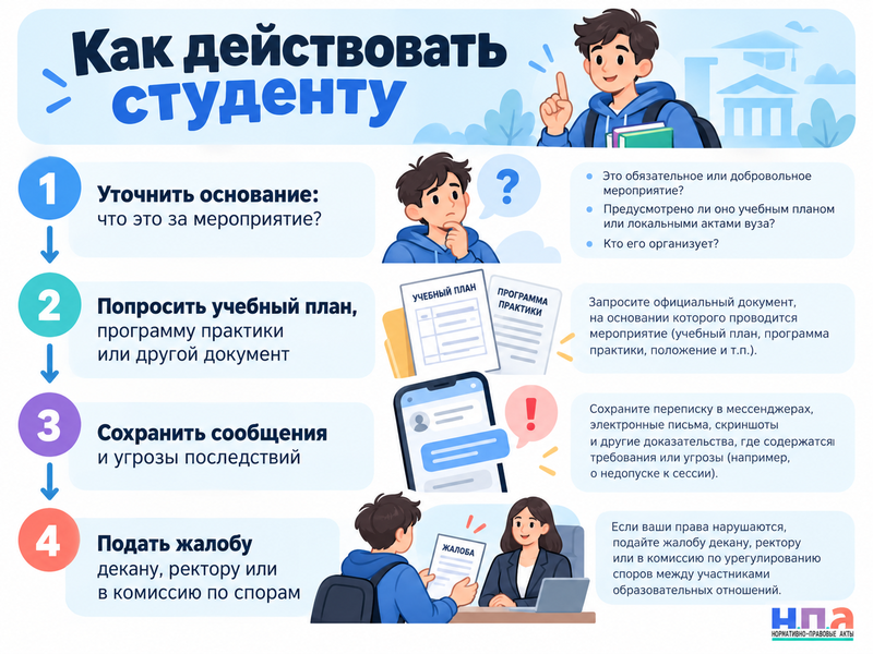 Вуз заставляет волонтёрить - можно ли отказаться без последствий для учёбы