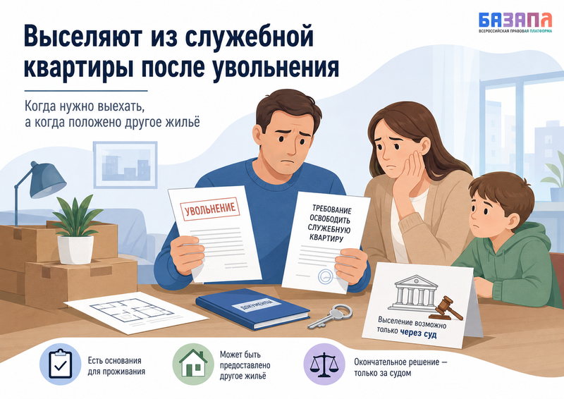 Выселяют из служебной квартиры после увольнения кто обязан выехать и кому положено другое жилье