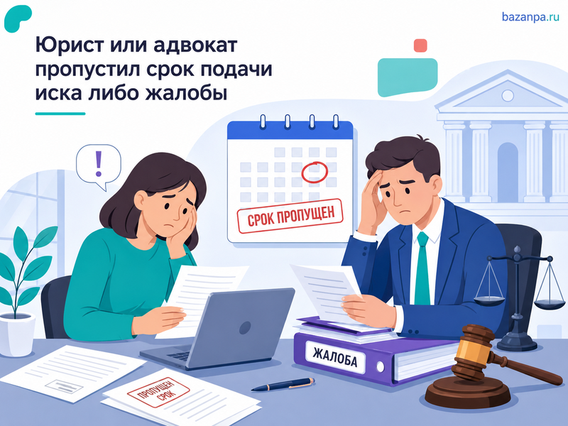 Юрист или адвокат пропустил срок подачи иска либо жалобы как вернуть гонорар и взыскать убытки