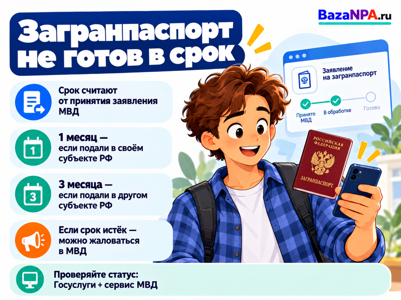 Загранпаспорт не готов в срок - как проверить статус и пожаловаться