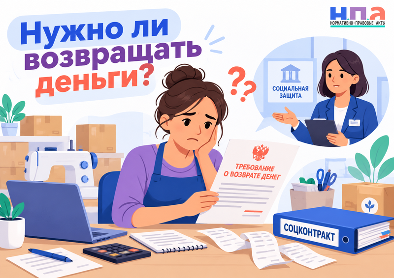 Закрыл ИП или самозанятость - нужно ли возвращать соцконтракт