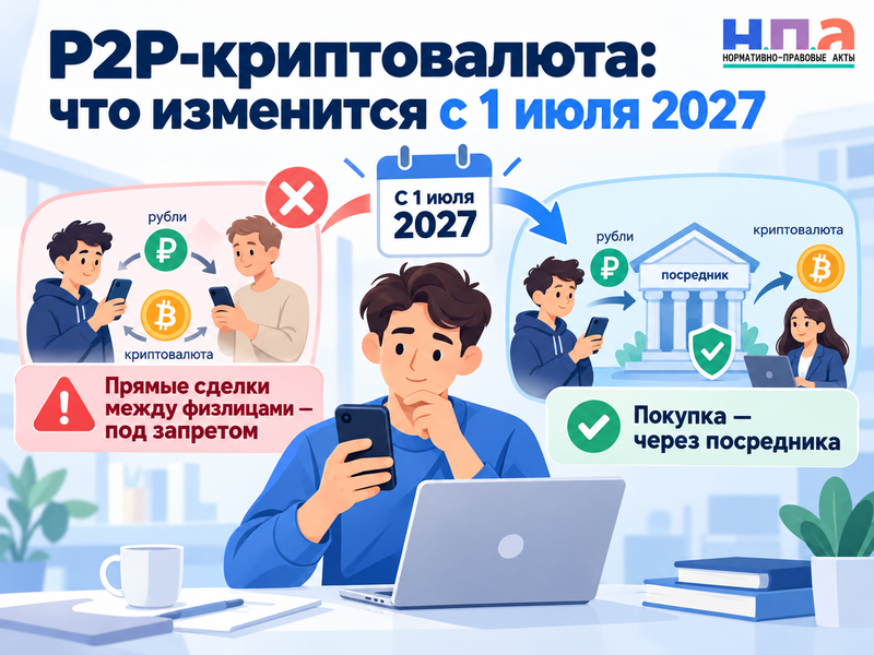 Запретят ли покупать криптовалюту у людей через P2P с июля 2027 года