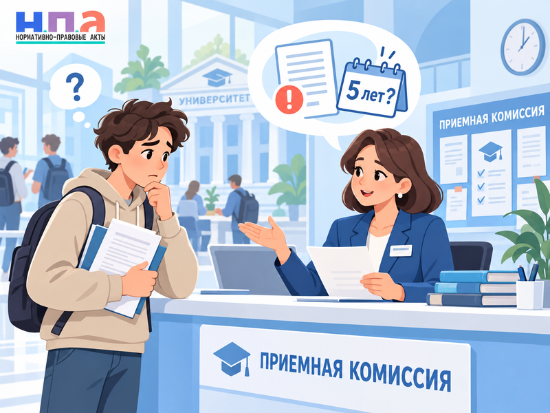 Запретят ли повторно поступать в тот же вуз пять лет после отчисления