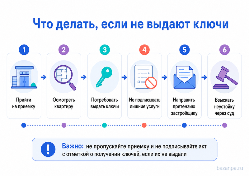 Застройщик не передает ключи без договора с управляющей компанией или оплаты дополнительных услуг