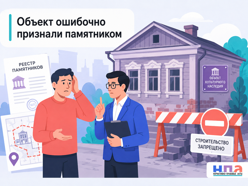 Здание ошибочно включили в реестр объектов культурного наследия или неправильно установили границы территории как снять ограничения